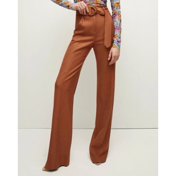 Veronica Beard Pants - NWT Veronica Beard Wide-Leg Twill High-Waist Sunny Pant